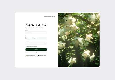 Sign-up animation app design branding dailyui design figma illustration landing page logo register register page signup ui ux