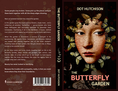 The Butterfly Garden. Book cover redesign book cover dark mode figma graphic design hero section illustration inspiration landing page photography photopea recent redesign spine typography ui ux web design wow effect