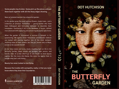 The Butterfly Garden. Book cover redesign book cover dark mode figma graphic design hero section illustration inspiration landing page photography photopea recent redesign spine typography ui ux web design wow effect