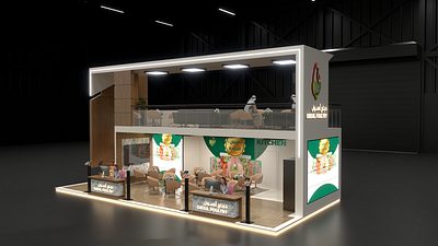 OSOUL POULTRY Exhibition booth 3d booth branding design event exehibition exhibition expo exterior illustration ui السعوديه تصميم معارض