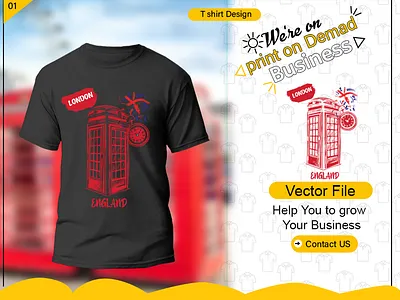 LONDON ENGLAND VECTOR ILLUSTRATION T SHIRT DESIGN graphic design t shirt design vector illustration vector t shirt design