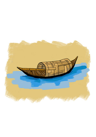 Golden Boat illustration