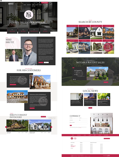 Real Estate Homepage Website Design figma ui web design webflow