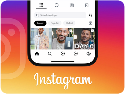 UI/UX Fixes app branding design instagram profile redesign searching ui uiux ux