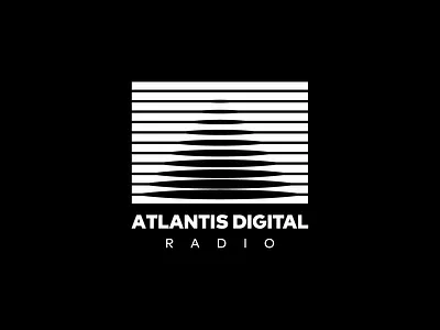 Atlantis Digital Radio digitalradio logo logotype mark ocean radiologo sunlight