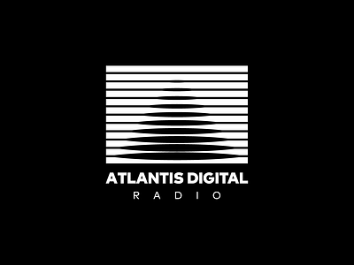 Atlantis Digital Radio digitalradio logo logotype mark ocean radiologo sunlight