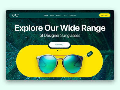 Eyewear- smart sunglasses e-commerce store commerce design design website e commerce ecommerce glasses online store interface online shop shopify store shopping smart store summer sunglasses ui ux weather web website