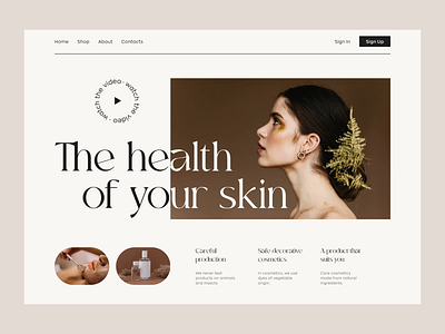 Cosmetic Fashion Website UI/UX Design branding graphic design logo motion graphics ui