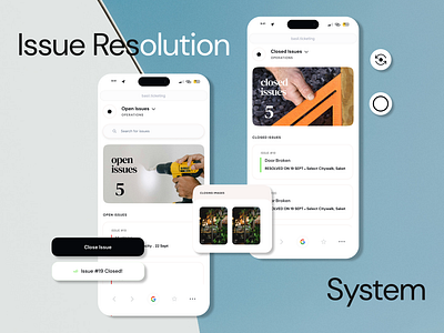 Issue Resolution System mobile design product design startup ui ux web design