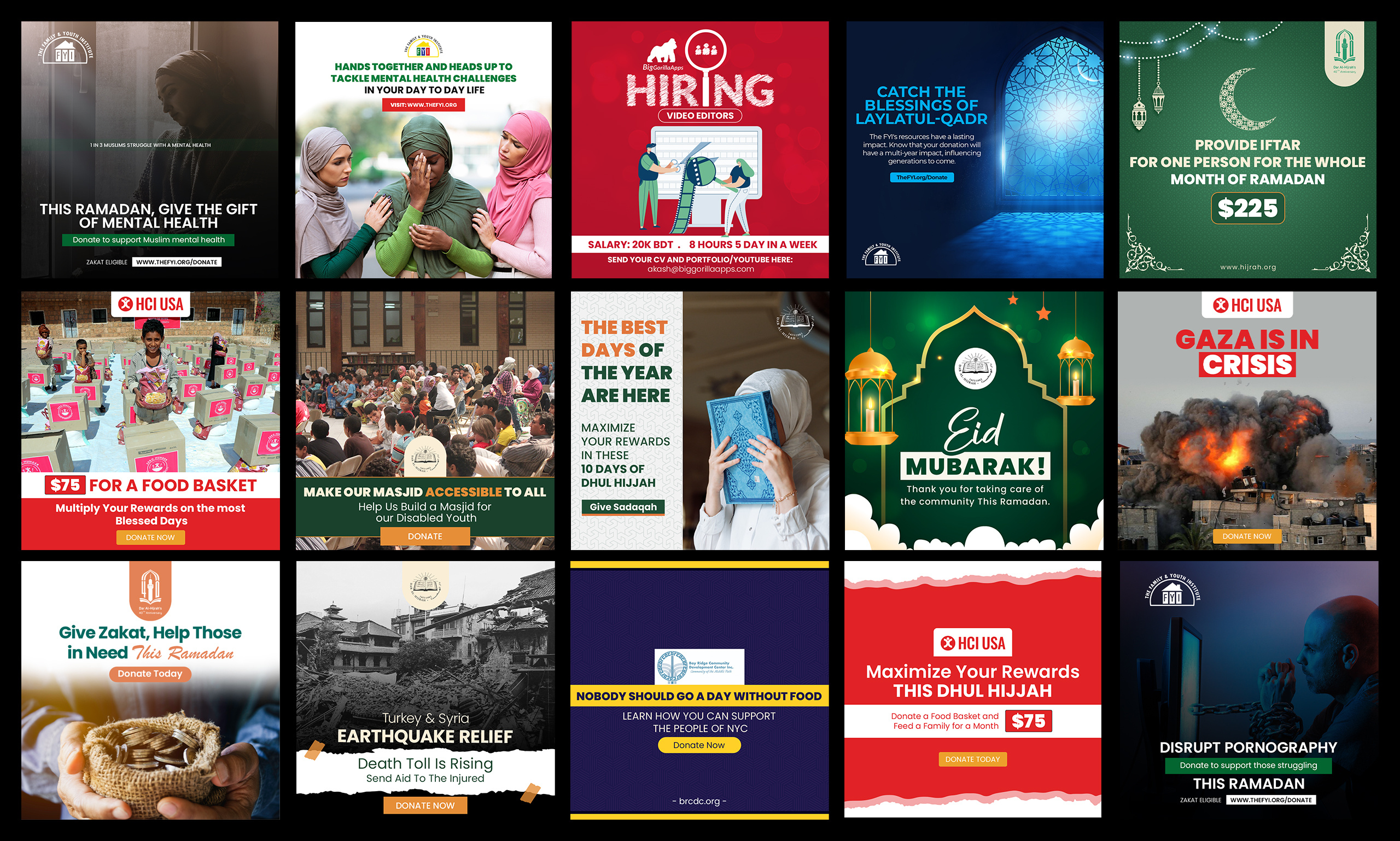 Example of High Impact Social Media Designs