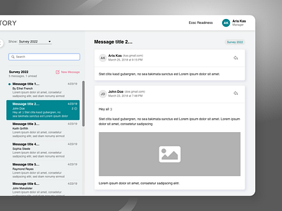 Message system app mail message system messages ui ux