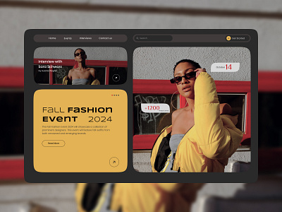 Fall Fashion Event 2024 - Web UI app branding design fashion design graphic design home page landing page modern ui product design ui ui design ux design uxui web design