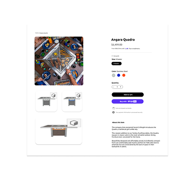 Product Page Design