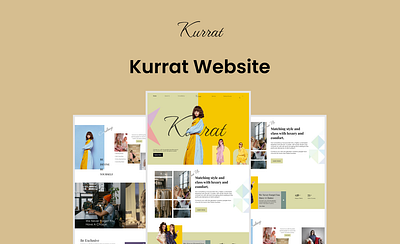 Kurrat Website Design fashion design modern web design responsive design ui ui ux design ux web design