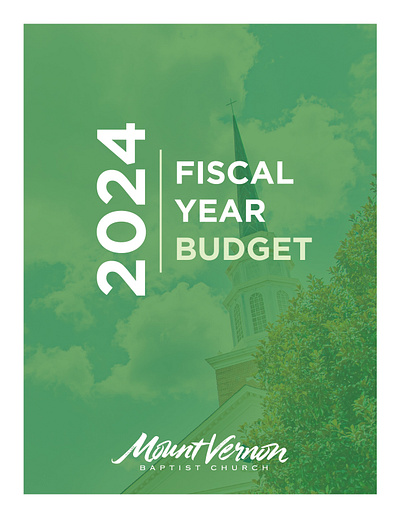 MVBC Budget Booklet Cover branding budget church branding church logo design illustration