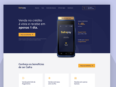 Safrapay - Landing Page bank design finance fintech landing page lp ui ux