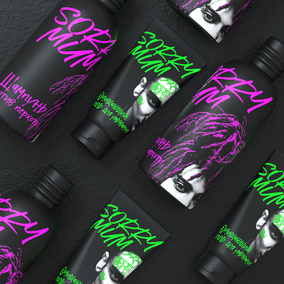 Branding and packaging design for a teen hair care line visualbranding