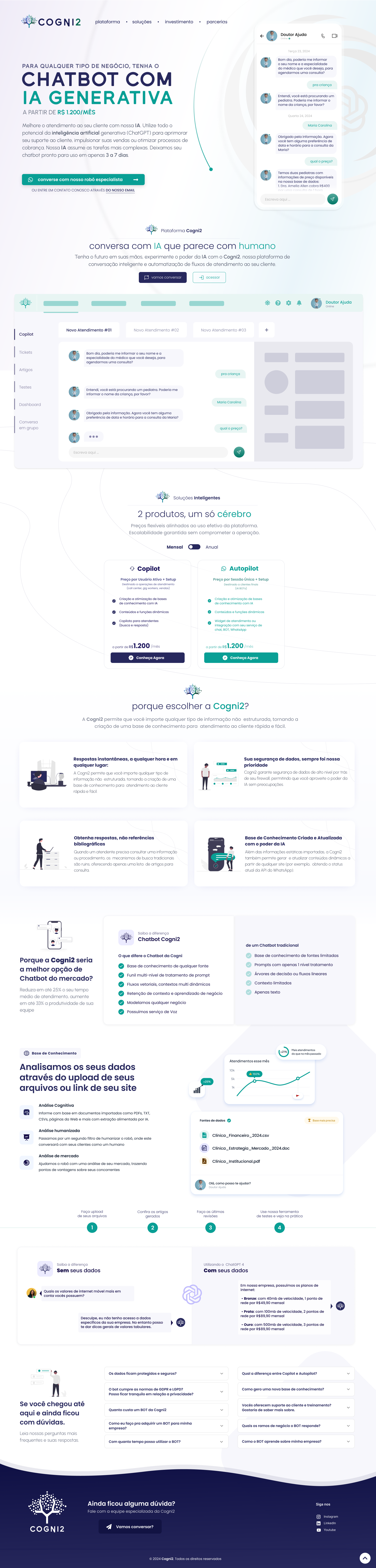 AI Chatbot Landing Page [pt-BR] brazil figma frontend graphic design interface lading page nextjs react uiux