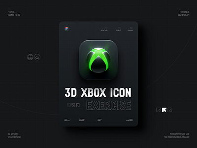 3D Xbox icon 3d branding color design graphic design icon illustration logo ui vector