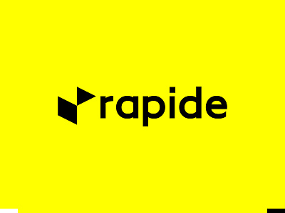 Rapide, fast delivery saas logo design: letter r + box + flag box courier delivery envelope fast flag letter mark monogram logistics logo logo design negative space package parcel platform r rapid rapide saas shipping speed