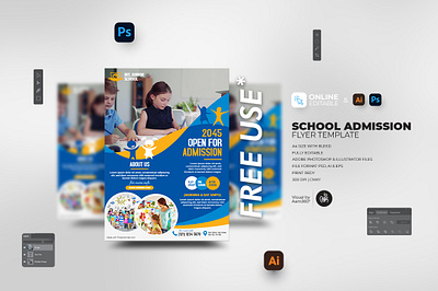 School Admission Flyer Template aam aam360 aam3sixty admission open after school program concept flyer template free flyer junior school kids activities kids school school admission video