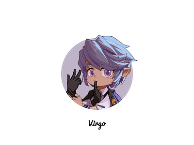 Cartoon character design for the twelve zodiac signs -Virgo character design characters design illustration ipdesign