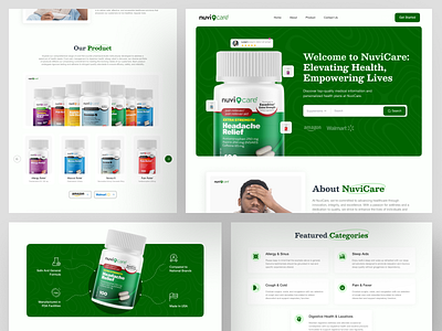 Nuvicare - Landing Page Concept barkahlbas clean doctor figma health healthcare home page landing page medicine medidal web web design website