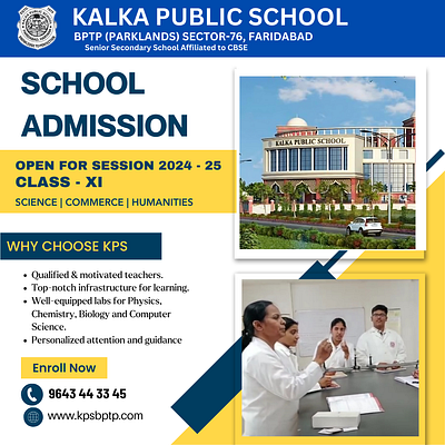 Kalka School - Admission Open Creative branding graphic design