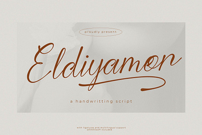 Eldiyamor | Handwritting Script stylish font