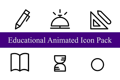 Education Animated Icon Pack 2d animation animated icons animation back to school icon animation back to school icons back to school svg design education icon education icon pack graphic design grid icon animation icon icon animation illustration motion graphics ui uiux user interface vector web