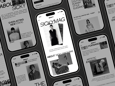 Sicky Mag - Luxury Clothing Ecommerce Website - Responsive Web case study clean clothing company profile ecommerce fashion luxury minimalist online shop personal website responsive responsive website shopify ui ux web design web designer website website design website designer