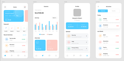 E-Wallet Mobile App ui