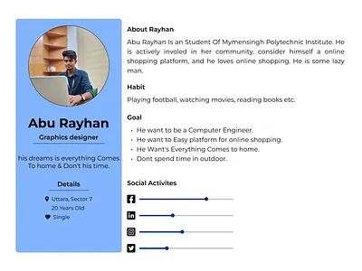Design a user persona. persons ui ux