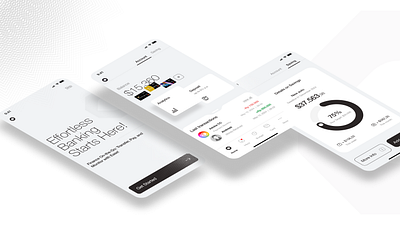 Banking App bank clean fintech mobile app mobile design ui design white