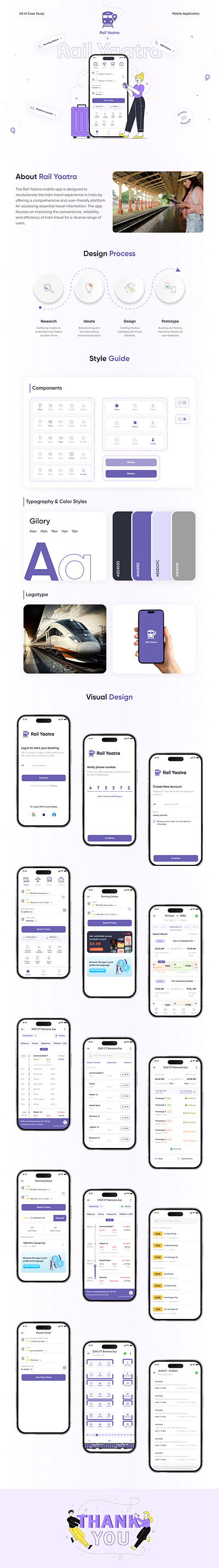 Rail Yaatra Mobile Application ui