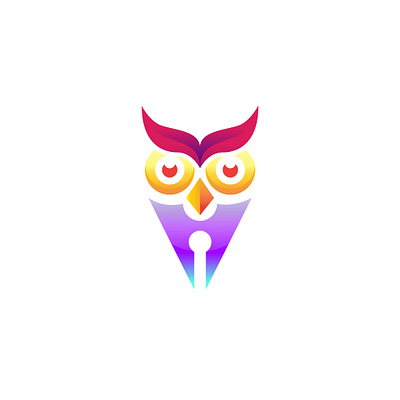 Owl Pen Logo brand identity branding branding design icon identity logo logo design