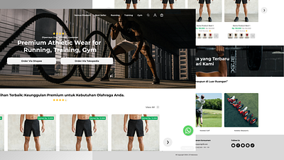 Dynamic Sport Shop Landing Page branding graphic design prototype ui ux