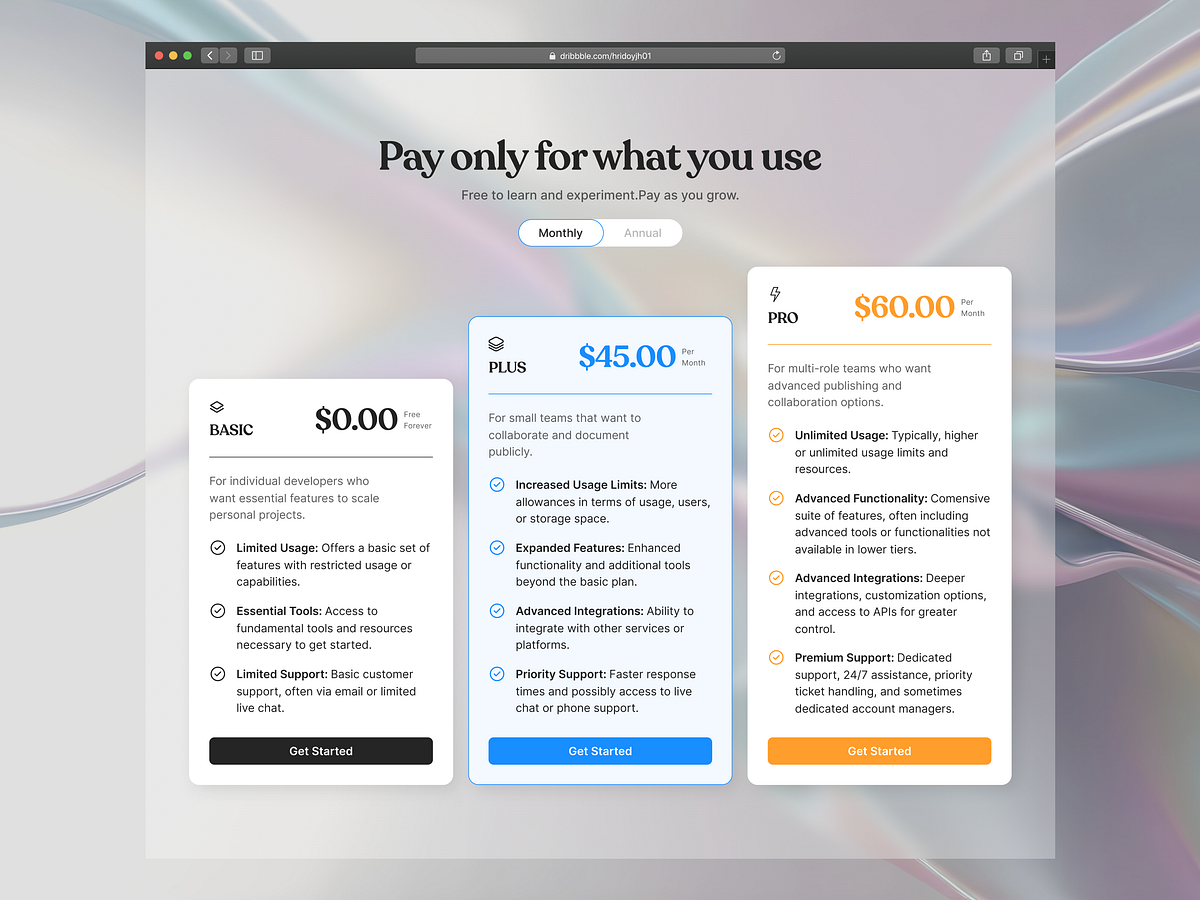 Simple & Scalable Pricing
