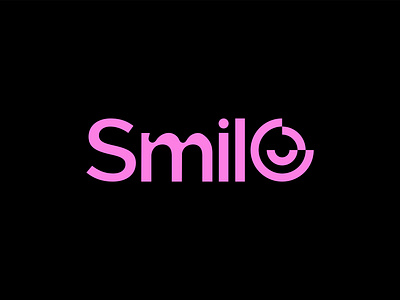 smilo / happy logo / smile logo / joy logo/ cheer logo / face brand brand identitiy branding design ecommerce emoji face happiness happy lettering lettermark logo logo designer logos logotype pink smiley typography vector