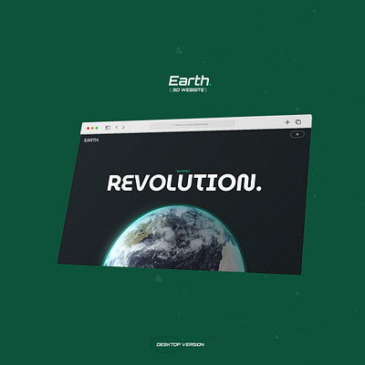 Earth. ( 3d website) 3d animation branding coding css design graphic design html illustration logo motion graphics ui ux website wordpress