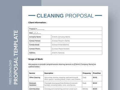 Cleaning Proposal Free Google Docs Template business proposal cleaning cleaning proposal company proposal docs document free google docs templates free proposal template free template free template google docs google google docs google docs proposal template print printing proposal proposal design proposal template proposals template