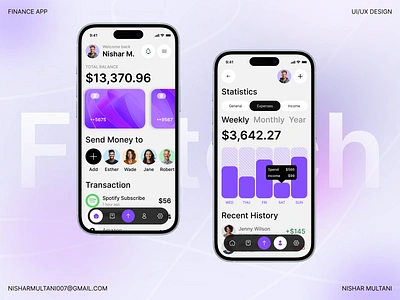 Finance Mobile App app bank app banking design finance fintech mobile mobile app modern app design saas ui ux