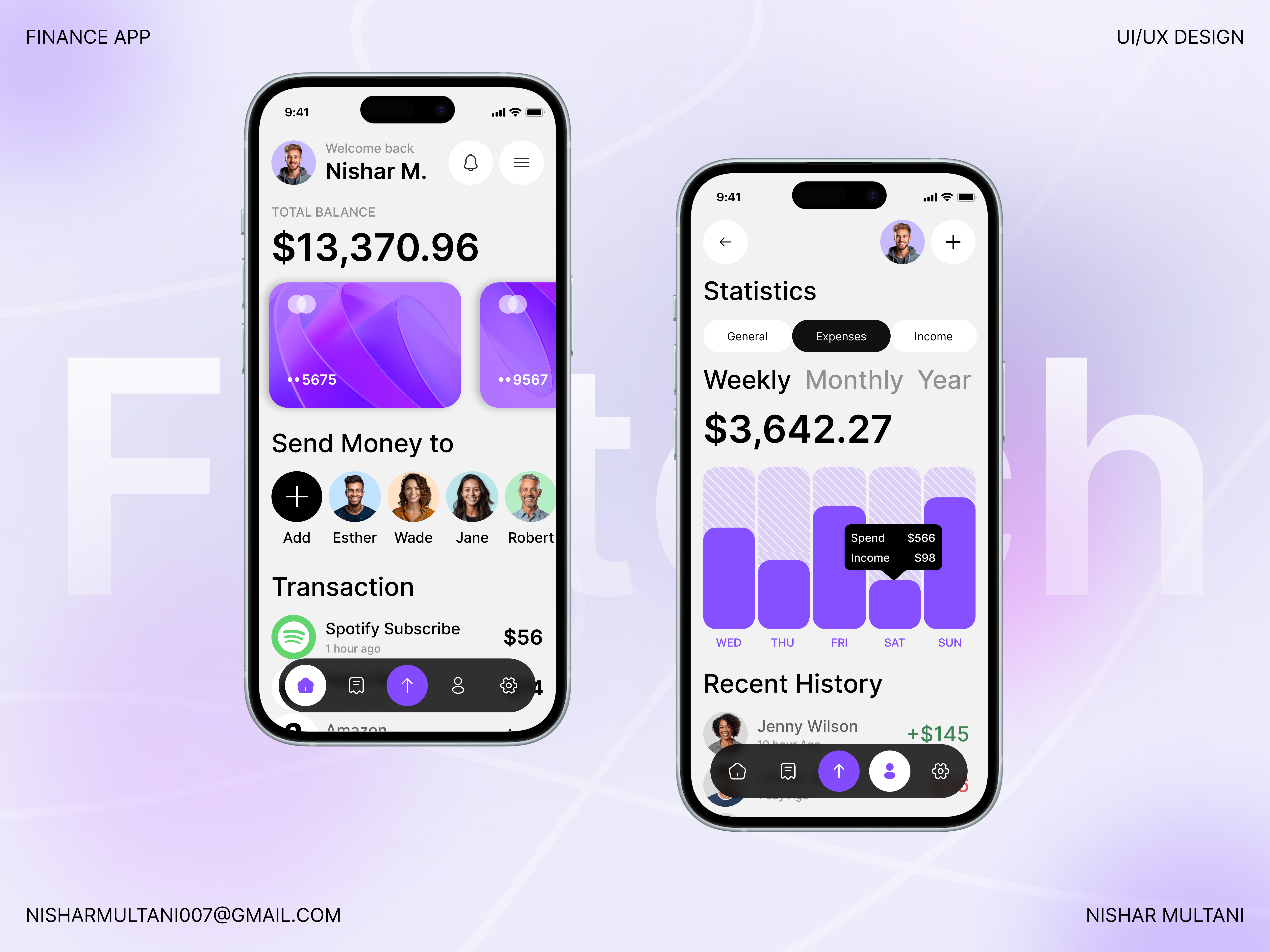 Example of Professional App Design