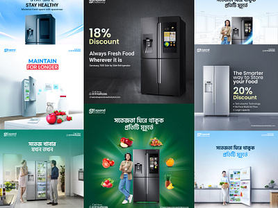 Refrigerator social media creative post design ads advertisingagency branding creative ads design expandcreativity freeze graphic design logo refrigerator socialpostdesign