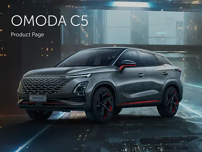 OMODA C5 - Product Page animation car design graphic design landing landing page omoda ui ux web web page