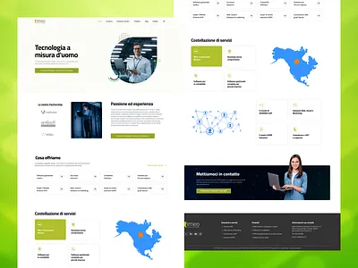 Timeo Services Company Landing Page animation branding graphic design logo motion graphics ui