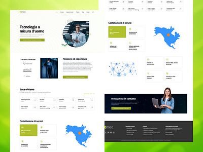 Timeo Services Company Landing Page animation branding graphic design logo motion graphics ui