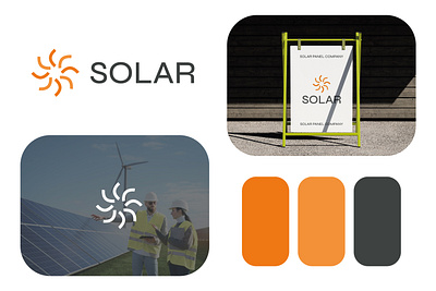 solar panel logo design template branding company logo energy logo graphic design illustration logo logo design logo template logo type solar solar company solar logo solar panel sun logo