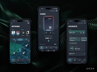 Accelerating Financial Inclusion with a Multipurpose Wallet app design banking cx dark ui design digital wallet finance financial fintech multipurpose ui user experience user interface ux ux design virtual cards wallet