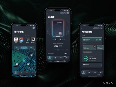 Accelerating Financial Inclusion with a Multipurpose Wallet app design banking cx dark ui design digital wallet finance financial fintech multipurpose ui user experience user interface ux ux design virtual cards wallet